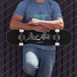 Stylish Black Retro Typography Best Man Groomsmen スケートボード<br><div class="desc">Stylish Black White Retro Vintage Typography Best Man Groomsmen customized skateboard with personalized name of choice.</div>