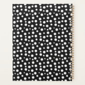 Stylish Black White Polka Dot Pattern プランナー手帳 (裏面)