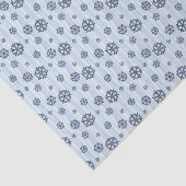 Stylish Blue Snowflake Pattern 薄葉紙 (詳細)