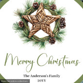 Stylish Bohemian Neutral Colors Holiday Plates ペーパープレート