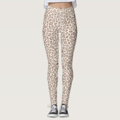 Stylish & Bold Leopard Print For Yoga レギンス (正面)