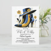 Stylish Boots and Bubbly Bridal Shower 招待状 (スタンド正面)
