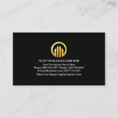 Stylish Box Patterns Business Owner 名刺 (裏面)