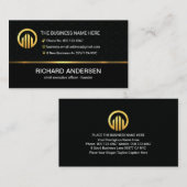 Stylish Box Patterns Business Owner 名刺 (正面/裏面)