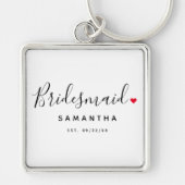 Stylish Bridesmaid Wedding キーホルダー (正面)
