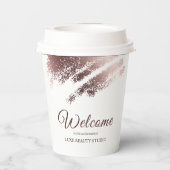 Stylish Bronze Business Event Party 紙コップ (裏面)