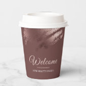 Stylish Bronze Business Event Party 紙コップ (裏面)