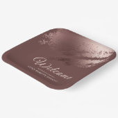 Stylish bronze business event party welcome ペーパープレート (傾斜あり)