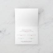 Stylish Bronze Business Gift Certificate Card サンキューカード (内部)