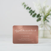 Stylish Bronze Business Modern Appointment Card 名刺 (スタンド正面)