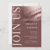 Stylish bronze business special event invite 招待状 (正面)