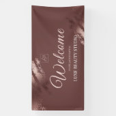 Stylish bronze special event launch party welcome 横断幕 (縦)