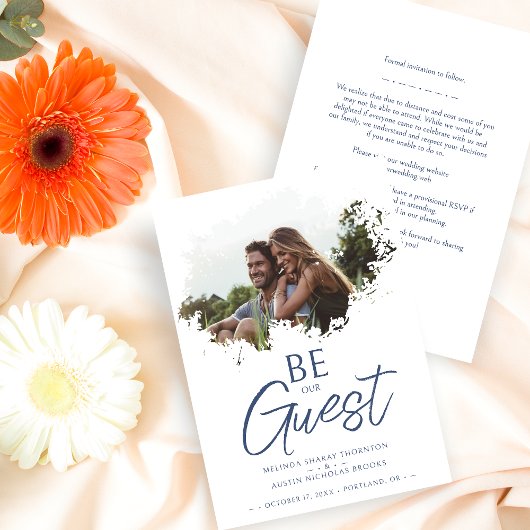 Stylish Brushstroke Grunge Splatter Dirty Stain セーブザデート