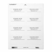 Stylish Business Professional Logo Shipping Label ラベル (フルシート)