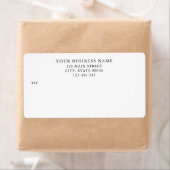 Stylish Business Professional Logo Shipping Label ラベル (インサイチュ)