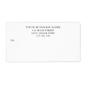 Stylish Business Professional Logo Shipping Label ラベル (正面)
