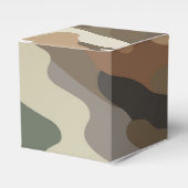 Stylish Camouflage Pattern Classic Favor Boxes フェイバーボックス (正面サイド)