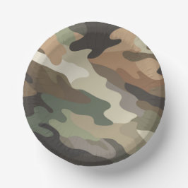 Stylish Camouflage Pattern Disposable Party Bowls ペーパーボウル