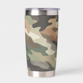 Stylish Camouflage Pattern Drink 保温保冷タンブラー (左面)