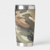 Stylish Camouflage Pattern Drink 保温保冷タンブラー (背面)