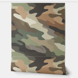 Stylish Camouflage Pattern Home Wallpaper 壁紙