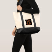 Stylish Canvas Tote Bag with Modern Logo – Perfect トートバッグ (正面(商品))
