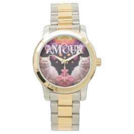 Stylish cat watch for cat lovers 腕時計