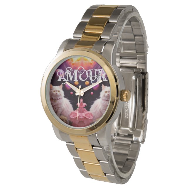 Stylish  cat watch for cat lovers 腕時計 (アングル)