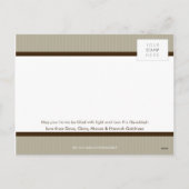 STYLISH CHANUKAH POSTCARD :: stripedstitch 2L シーズンポストカード (裏面)