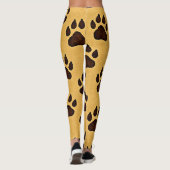 stylish Cheetah Paw Print Leggings レギンス (裏面)
