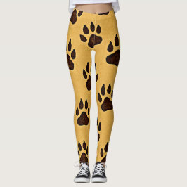 stylish Cheetah Paw Print Leggings レギンス