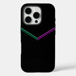 Stylish Chevron Pattern Design on Black  iPhone 16 Proケース