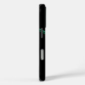 Stylish Chevron Pattern Design on Black Case-Mate iPhoneケース (裏面 / 右)