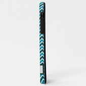 Stylish Chevron Wave Blue, Teal, Green Case-Mate iPhoneケース (裏面/左)