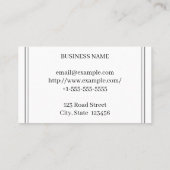Stylish & Chic Esthetician Business Card 名刺 (裏面)