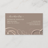 Stylish chocolate business cards 名刺 (裏面)