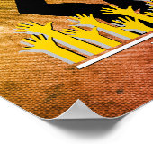 Stylish Christian I ARISE Micah 7:8 Motivational ポスター (角)