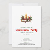 Stylish Christmas Decoration Party Template 招待状 (正面)