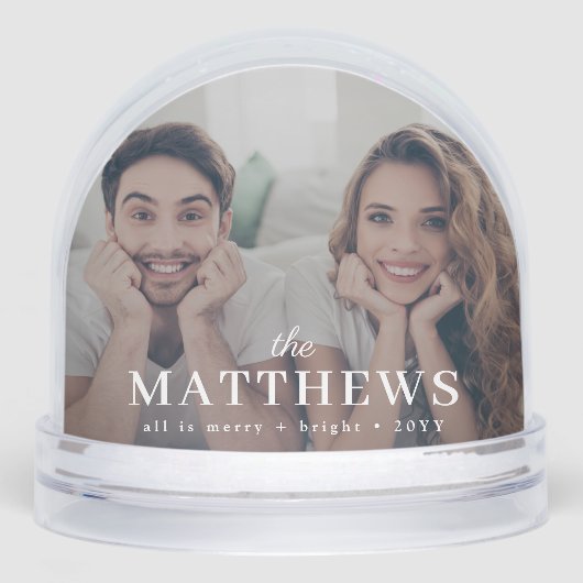 Stylish Christmas | Minimal Fun Couple Photo (正面)