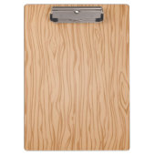 Stylish Clipboard with Realistic Wood Grain Patter クリップボード (正面)