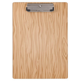 Stylish Clipboard with Realistic Wood Grain Patter クリップボード