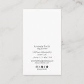 Stylish Cocker Spaniel Sage Dogue Business Card 名刺 (裏面)