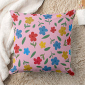 STYLISH COLORFUL FLOWERS PATTERN クッション (ブランケット)