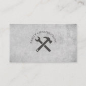 Stylish Concrete Handyman Construction Carpenter  名刺 (正面)