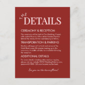 Stylish Contemporary Pink and Red Details QR エンクロージャーカード (正面)