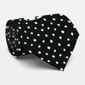 Stylish contemporary treble clef polka dots ネクタイ (ロール)