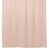 Stylish Coral Plaid Curtain Elegant Bath Upgrade シャワーカーテン (正面)