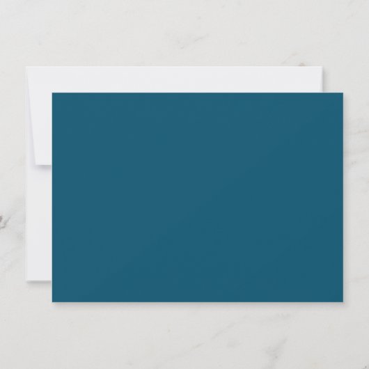 Stylish Corners Simple Monogram Note Card ノートカード (裏面)