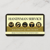 Stylish Creative Handyman Tools Icon Layer 名刺 (正面)