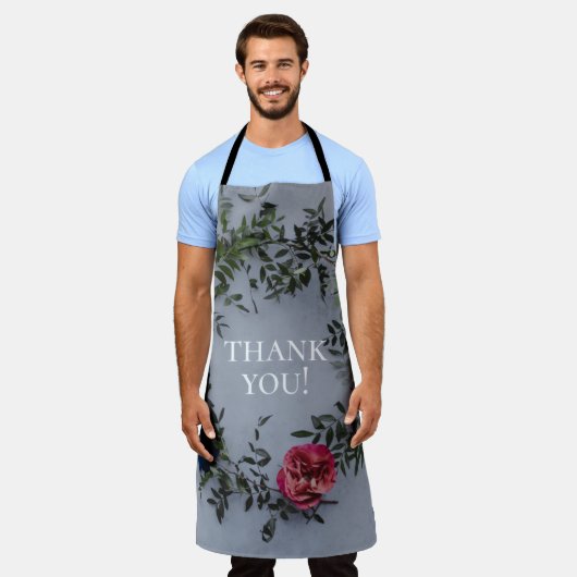 Stylish Custom BBQ Cooking Apron Large エプロン (着用した状態)